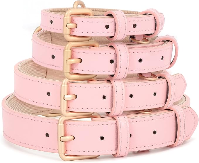 WHIPPY Leather Dog Collar for Small Medium Large Dog Adjustable Soft Breathable - Image 7