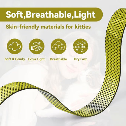 Cat Harness and Leash Set, 3-in-1 Escape Proof Adjustable, Comfortable Soft - Image 5