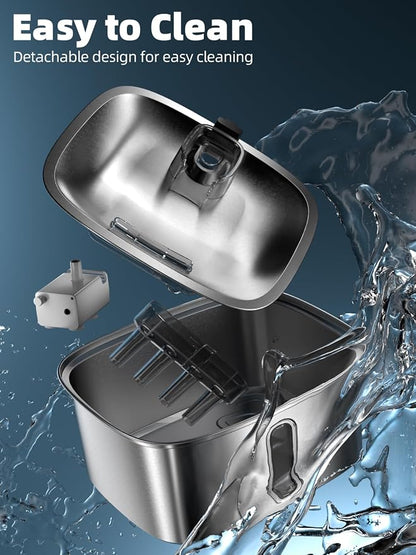 Dog Water Fountain for Large Dogs, 9L/2.4Gal Stainless Steel Dog Fountain - Image 8