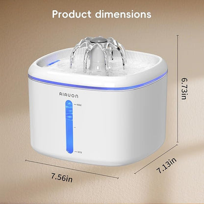 Cat Water Fountain, 84oz/2.5L Pet Cat Fountain – Ultra Quiet Upgraded Automatic - Image 9
