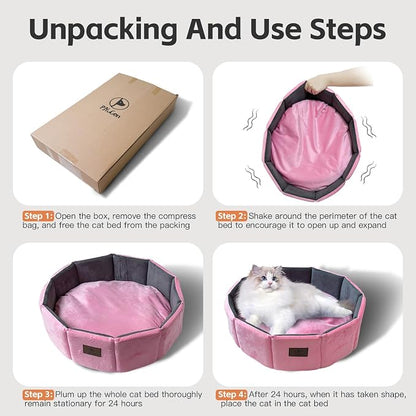 PJYuCien Premium Orthopedic Memory Foam Round Pet Bed - Image 6