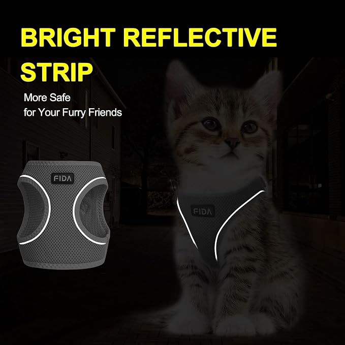 Fida Cat Harness and Leash Set for Walking Kitten and Puppy, Escape Proof - Image 4