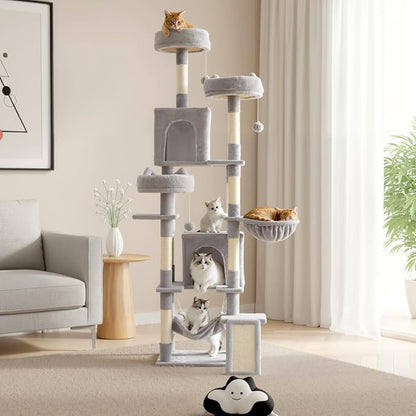 DUMOS Tall Cat Tree 75 Inch, Large Multi-Level Cat Tree Tower - Image 7