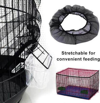 Bird Cage Seed Catcher, Bird Cage Mesh Guard Netting, Birdcage Seed Guard Skirt - Image 3