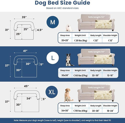 Calming Dog Couch Bed for Large Dogs, 41 x 37 inch Waterproof Removable Dogs - Image 5