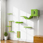 NUNU LAB Wall Mounted Cat Climber Set, Scratcher Board and Hammock, Shelves by NUNULAB