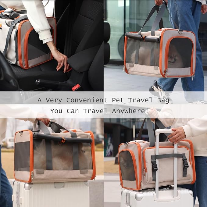 Soft Cats Carrier for Small Dogs Carriers Airline Approved Puppy Travel Bag - Image 6