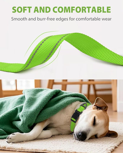 Joytale Reflective Dog Collar, Adjustable Nylon Pet Collar - Image 3
