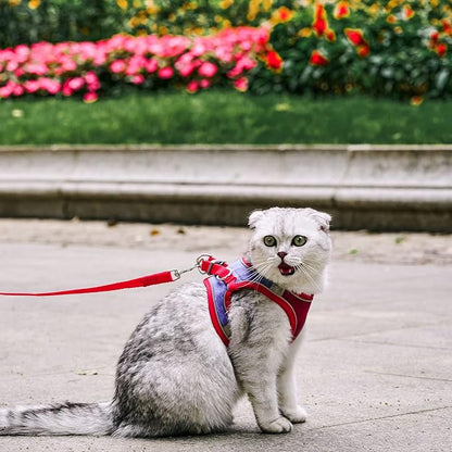 JSXD Cat Harness, Leash and Collar Set, Escape Proof Kitten Vest Harness - Image 3