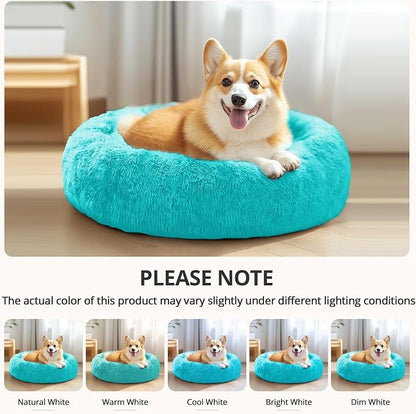 JOLLYVOGUE Calming Dog Bed Medium Size Dog, Anti-Anxiety Donut Medium Pet Bed - Image 8
