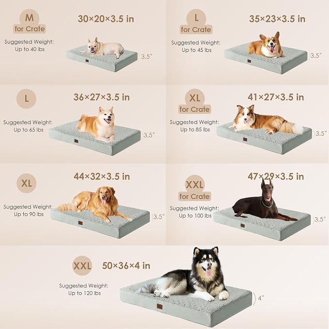 EHEYCIGA Orthopedic Medium Dog Beds - Image 2