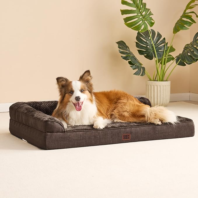 EHEYCIGA Memory Foam Dog Bed Large Size Dogs, Orthopedic Dog Bed Large - Image 8