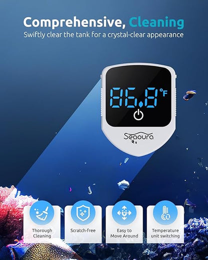 SEAOURA 2-in-1 Mini Aquarium Magnetic Cleaner - Image 5