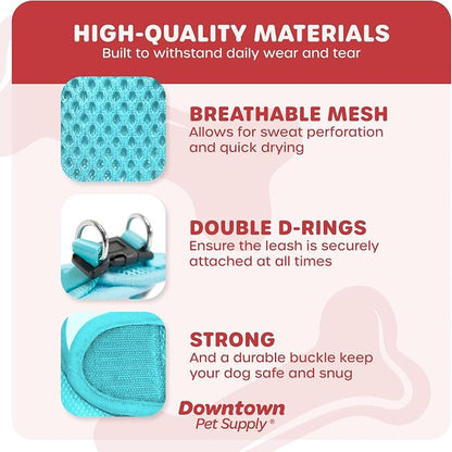 Downtown Pet Supply Step in Dog Harness No Pull, Light Blue - Image 4