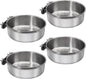 4 Pcs Medium Bird Feeding Dish Cups, Parrot Food Bowl Cage by DVHEY