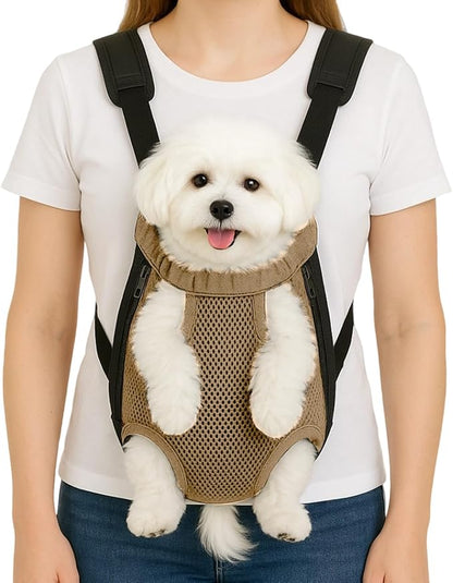 Dog Backpack Carrier, Thick Straps & Cushion, Pet Sling Front Backpacks by Unknown
