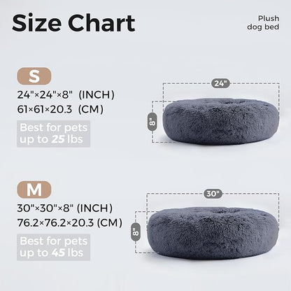 WESTERN HOME WH Calming Dog & Cat Bed, Anti-Anxiety Donut Cuddler Warming Cozy - Image 4