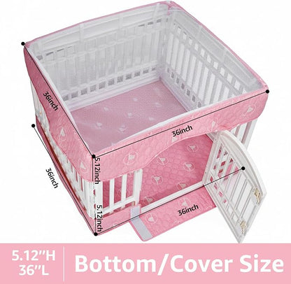 PJYuCien Dog Playpen Bottom Pad and Cover Fits - Image 3