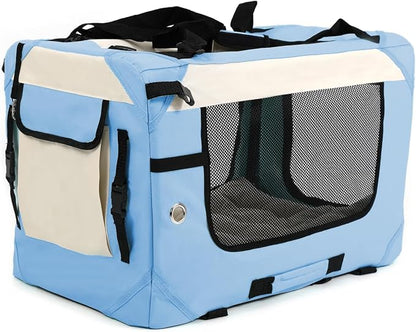 Collapsible Travel Dog Crate Portable Soft-Sided Pet Kennel Extra Large Cat - Image 3