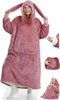 Mewaii Wearable Blanket Hoodie for Adults, Warm Sherpa & Soft Flannel Long by Mewaii
