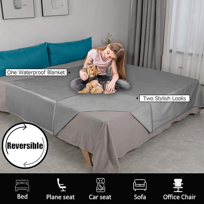 Ameritex Pet Bed Blanket Reversible 100% Waterproof Velvet Super Soft - Image 5