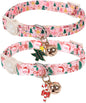 Cat Collar-2Pack Autumn Orange Plaid Kitten Collars-Halloween Plaid Breakaway by UPURARAPUP