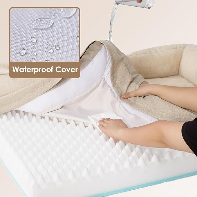 EHEYCIGA Orthopedic Dog Bed for Large Sized Dog, Waterproof Liner & Washable - Image 4