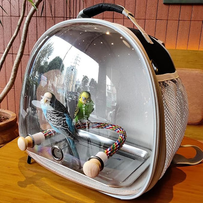 Small Bird Travel Backpack Carrier Cage, Backpack to Transport Backpack Carrier - Image 6