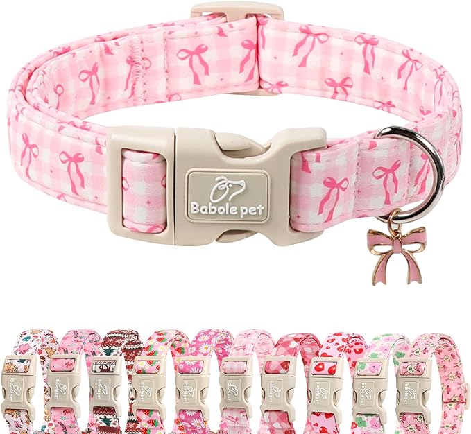 Girl Dog Collar for Giant Large Dogs by Babolepet