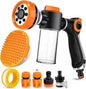 8 in 1 Garden Hose Nozzle Sprayer, Upgrade Dog Wash Hose Attachment by YCCOKJJ