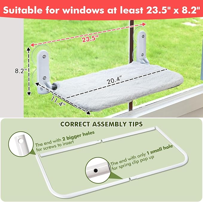 Cordless & Foldable Cat Window Perch - Image 4