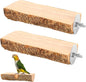2PCS Natural Wood Bird Perch Platform by Unknown
