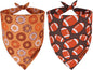 ADOGGYGO Dog Bandanas Boy Girl, Reversible Football Donuts Pet Scarf, Premium by ADOGGYGO