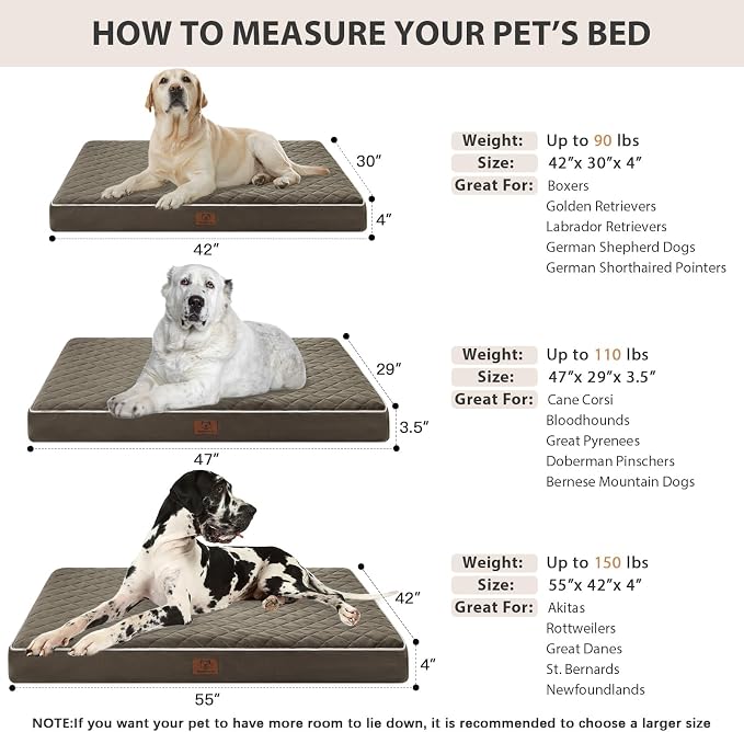 WNPETHOME Orthopedic XL Dog Beds Large Sized Dog, Waterproof Extra Large Dogs - Image 5