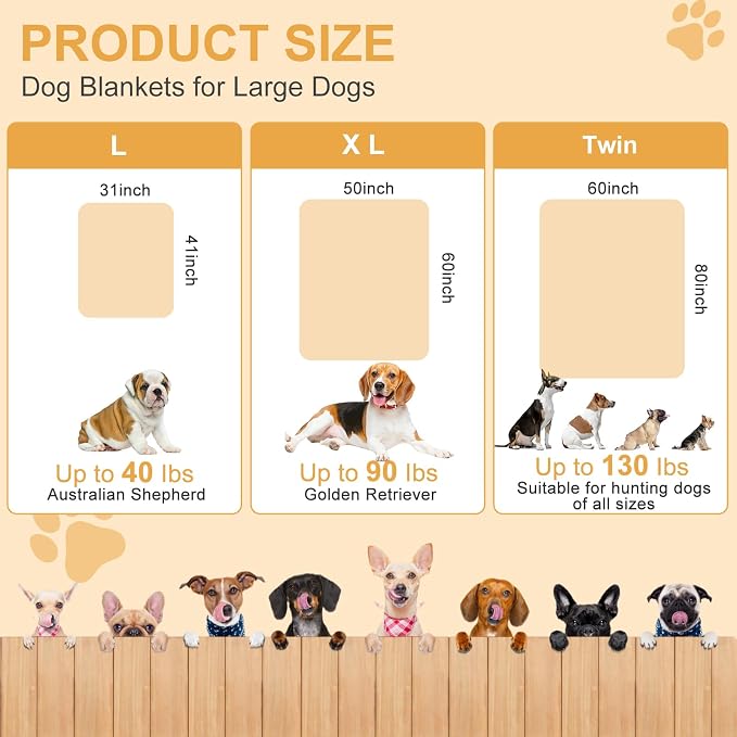 Dog Blanket, Soft Fleece Dog Blankets - Image 6