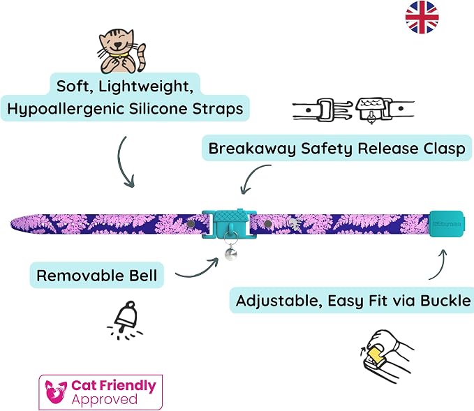 Kittyrama Botanicals Fern Cat Collar. Award Winning. Hypoallergenic, Quick - Image 3