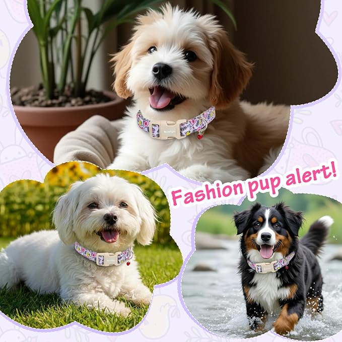 Easter Dog Collar for Small Dogs, Easter & Spring Theme Small Dog Collar - Image 6