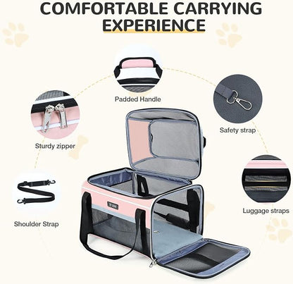 Lekereise Top-Expandable Pet Carrier 18x11x11Inch Delta American United Airline - Image 6