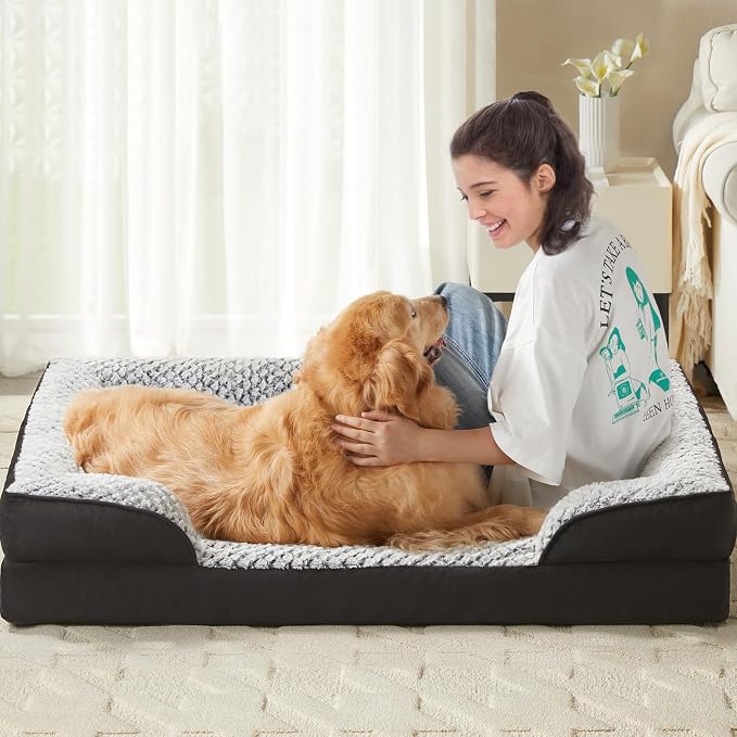 Orthopedic Dog Bed for Medium Dogs, Egg Crate Foam Bed for Medium Dogs - Image 5