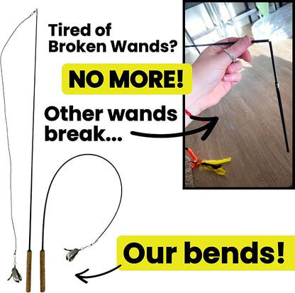 Forever Stick with 9 Feather Toy Lures - Image 3