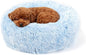 Calming Donut Dogs Beds for Small Dogs Washable, 19inch Fluffy Round Puppy Bed by nononfish