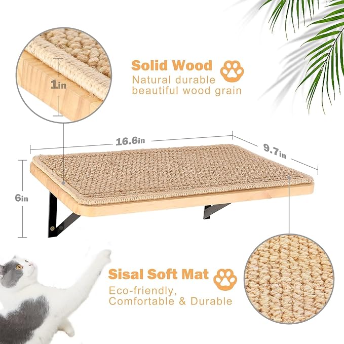 Wall Mounted 1 Pack Cat Shelf - Image 5