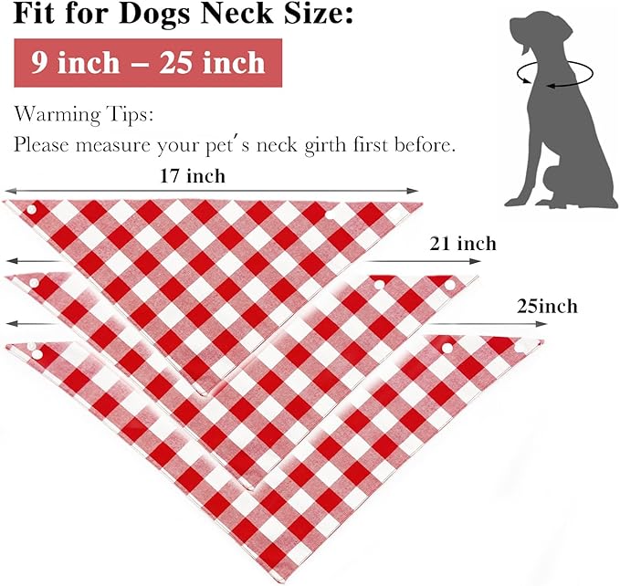 Christmas Plaid Dog Bandana - Image 3