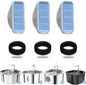 PEKTACO Cat Water Fountain Filters Replacement & Pre-Filter Sponges by PEKTACO