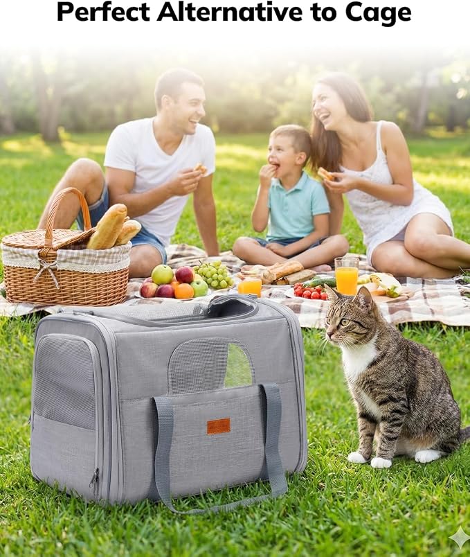 Morpilot Pet Travel Carrier Bag, Soft-Sided Dog Carrier Cat Carrier Pet Carrier - Image 8