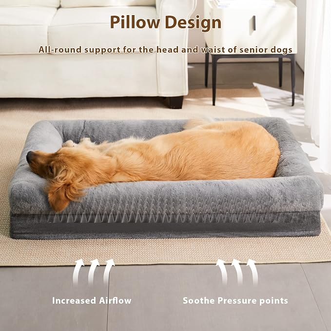 BFPETHOME Orthopedic Dog Beds for Extra Large Dogs, Washable Large Pet - Image 2