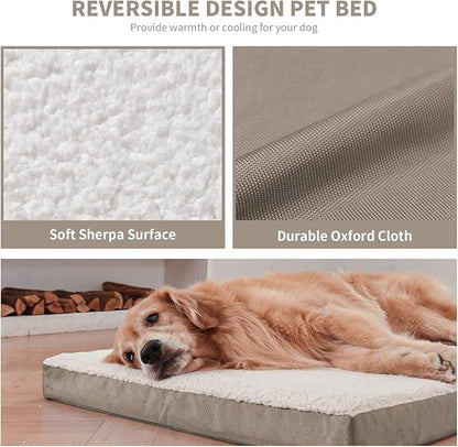 Plush Orthopedic Dog Bed for Medium Dogs & Puppies, Waterproof Dog Beds 30x20 - Image 4