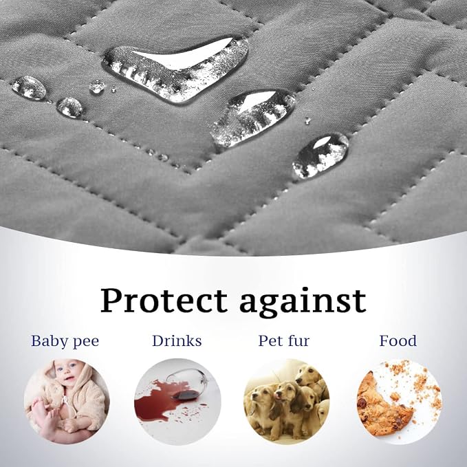 H.VERSAILTEX Reversible Loveseat Cover Furniture Protector Anti-Slip Water - Image 3