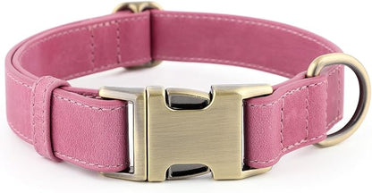 Plutus Pet Genuine Leather Dog Collar – Adjustable Pet Collar by PLUTUSPET