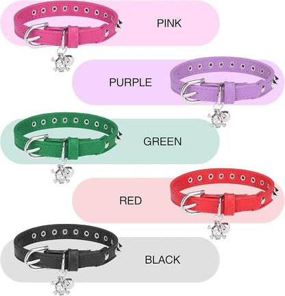 Leather Cat Collars for Boy Girl Cats - Image 3